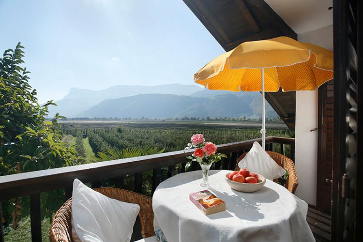 Balcony with view of the countryside - second floor apartment