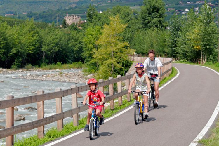 La pista ciclabile tra Bolzano e Merano